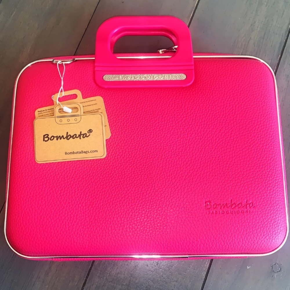 Hot Pink Bombata Briefcase Bag